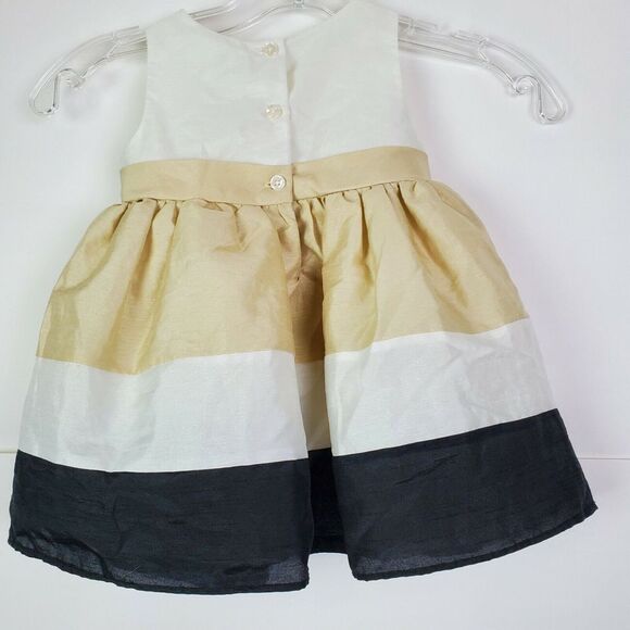 George Baby Girl's Sleeveless Tulle Easter Dress‎ 18M Tan Church Party - Picture 2 of 5